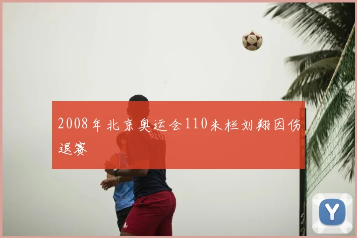 2008年北京奥运会110米栏刘翔因伤退赛
