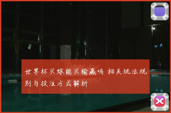 世界杯买球能买输赢吗 相关玩法规则与投注方式解析